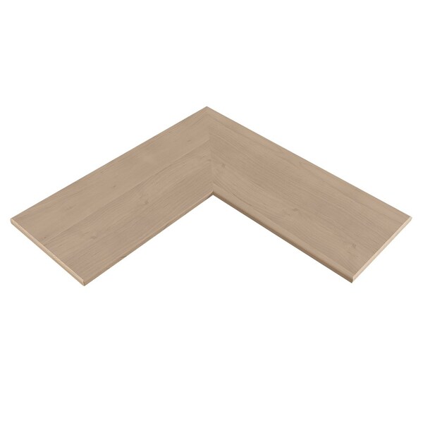 Designs Of Distinction 12" X 30" X 30" Flat Furniture Grade Corner Shelf - Alder 01MSH123030AL1 - main